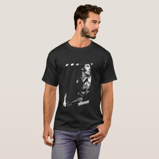 Bruce Springsteen B&W Live Shot beroemd gemaakt do T-shirt (Voorkant volledig)