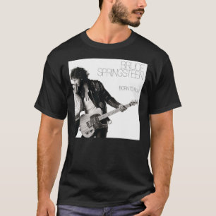 Brúcé Spríngstone , geboren om dubbelzijdig wit te T-shirt