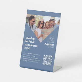 Bruce stand reclamebord met voetstuk