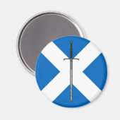 Bruce Sword op Saltire Magneet (Voorkant / Achterkant)