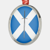 Bruce Sword op Saltire Metalen Ornament (Links)
