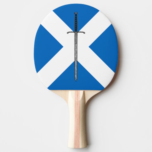 Bruce Sword op Saltire Tafeltennisbatje (Voorkant)