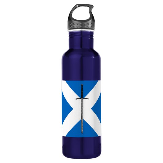 Bruce Sword op Saltire Waterfles (Voorkant)