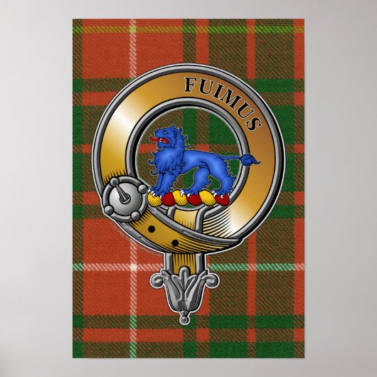 Bruce Tartan & Badge Poster (Voorkant)