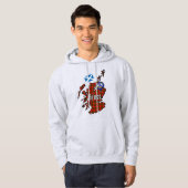 Bruce Tartan Kaart & Badge Hoodie (Voorkant volledig)