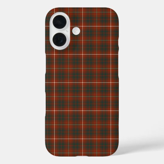 Bruce Tartan Muted Red en Green Pset Case-Mate iPhone Case (Achterkant)
