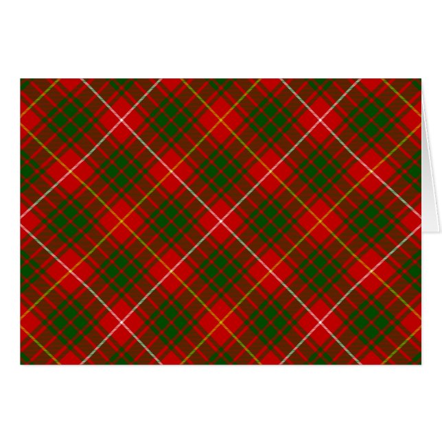 Bruce tartan red green plaid (Voorkant Horizontaal)