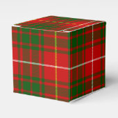 Bruce tartan red green plaid bedankdoosjes (Voorkant Zijde)