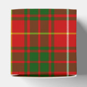 Bruce tartan red green plaid bedankdoosjes (Bovenkant)