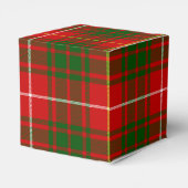 Bruce tartan red green plaid bedankdoosjes (Achterkant)
