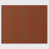 Bruce tartan red green plaid cadeaupapier (Vlak)