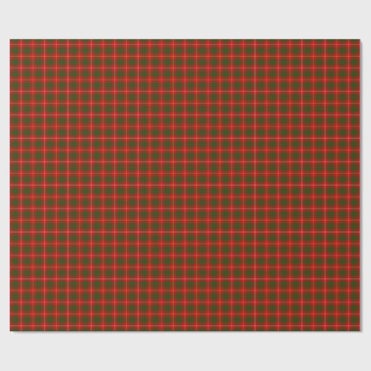 Bruce tartan red green plaid cadeaupapier (Vlak)