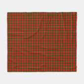 Bruce tartan red green plaid fleece deken (Voorkant (Horizontaal))