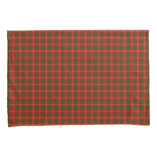 Bruce tartan red green plaid kussensloop (Voorkant-Rechts)