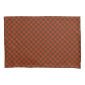 Bruce tartan red green plaid kussensloop (Voorkant-Links)