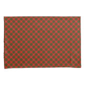 Bruce tartan red green plaid kussensloop (Voorkant-Rechts)