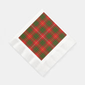 Bruce tartan red green plaid servet (Hoek)