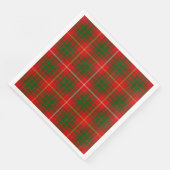 Bruce tartan red green plaid servet (Hoek)