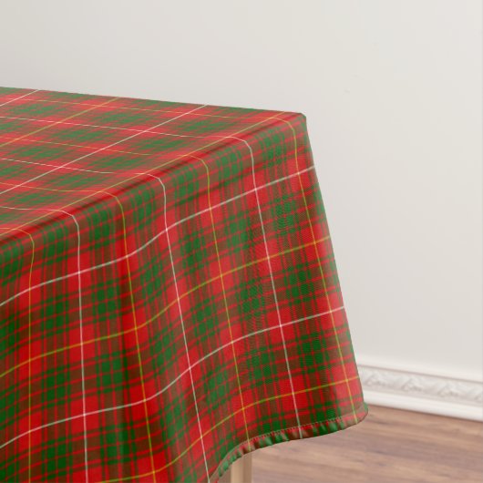 Bruce tartan red green plaid tafelkleed (Voorbeeld)