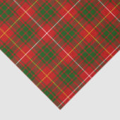 Bruce tartan red green plaid tissuepapier (Detail)