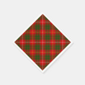 Bruce tartan rode groene ruit servetten (Hoek)
