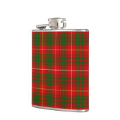 Bruce tartan rood groen geruit heupfles (Links)
