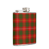 Bruce tartan rood groen geruit heupfles (Rechts)
