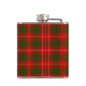 Bruce tartan rood groen geruit heupfles (Achterkant)