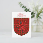 Bruce Tartan Scottish Play Lion Rampant Briefkaart (Staand voorkant)