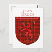 Bruce Tartan Scottish Play Lion Rampant Briefkaart (Voorkant / Achterkant)
