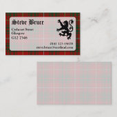Bruce Tartan Visitekaartje (Voorkant / Achterkant)