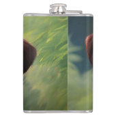 Bruce the Border Collie Puppy, Hip Flask Heupfles (Achterkant)