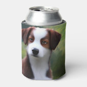 Bruce The Border Collie Puppy, Koelbox Blikjeskoeler (Blikje Voorkant)