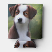 Bruce The Border Collie Puppy, Koelbox Blikjeskoeler (Voorkant)