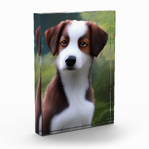 Bruce The Border Collie Puppy, Photo Block Fotoblokken