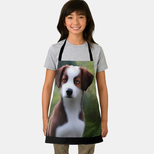 Bruce The Border Collie Puppy, Schort (Insitu)