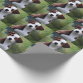 Bruce the Border Collie Puppy, Wrapping Paper Cadeaupapier (Hoek)