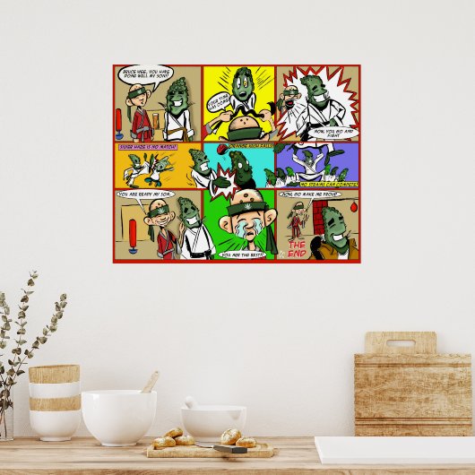 Bruce Wee Poster (Keuken)