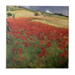 BRUCE, William Blair poppies poppy red flowers vin Tegeltje