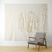 Bruch and bubbly cream glitter gold backdrop wandkleed (In Situ (horizontaal))
