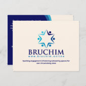 Bruchim Briefkaart voor Evenementen & Tabling (Voorkant / Achterkant)