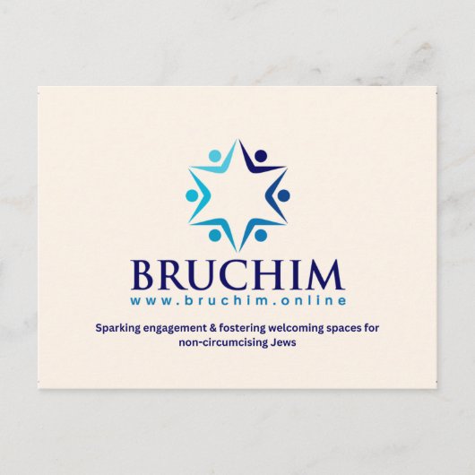 Bruchim Briefkaart voor Evenementen & Tabling (Voorkant)