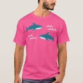 Brucieblahaj Ikea Shark Pattern (Blauwgroen) T-shirt (Voorkant)