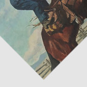 “Bruckert's Ranch” door W Herbert Dunton Tissuepapier (Detail)