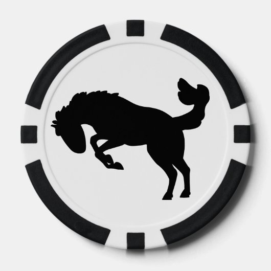 Brucking Bronco Paard Poker Chips. Pokerchips (Voorkant)