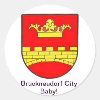 Bruckneudorf City Baby Ronde Sticker
