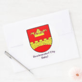 Bruckneudorf City Baby Ronde Sticker (Envelop)