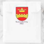 Bruckneudorf City Baby Ronde Sticker (Tas)