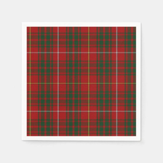 Brue Clan Tartan Plaid Papieren servetten (Voorkant)