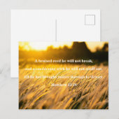 Brued Reed Bijbel Verse Briefkaart (Voorkant / Achterkant)